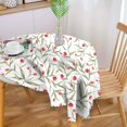 thumbnail image 3 of Round Tablecloth Floral Tablecloths 60 Inch Table Cover Wrinkle-Free Table Cloths for Home Kitchen Decor for Dining Buffet Parties and Camping Patio Indoor Outdoor, 3 of 5