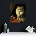 thumbnail image 4 of Nawypu  Wall Art Canvas Painting Cat Sneaky Persian Kitty Pictures Home Decor Abstract Art Paintings Gifts Animal Poster Photo Wall Decor for Living Room Bedroom Kitchen, 4 of 4