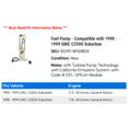 thumbnail image 2 of Fuel Pump - Compatible with 1998 - 1999 GMC C2500 Suburban, 2 of 2