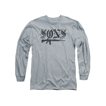 Sons of Anarchy TV Show Sons Tattoo Font Adult Long Sleeve T-Shirt