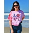 thumbnail image 2 of 4Th Of July Flower Art Tie Dye Cyclone Women -Image by Shutterstock, Female x-Large, 2 of 4