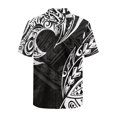 thumbnail image 5 of KUIFORTI Couple Matching Outfits Fashionable Mens Casual Shirts Hawaii Dress Polynesian Tribal Breathable Short Sleeve Button Down with Soft Fabric for Summer Vacation Trip, 5 of 7