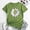 Green, variant on QHWAUAKFBN T Shirts For Women Trendy Graphic Cute Daisy Flower Print Cotton Round Neck Short Sleeves Tshirts Top