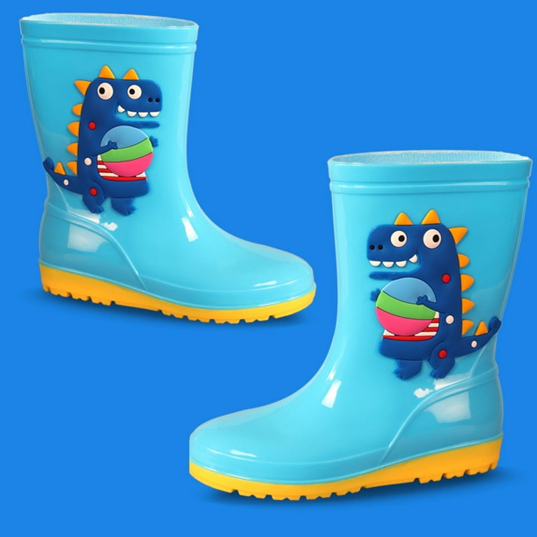 Baby Walking Shoes Size 5C Rubber Children Water Shoes Classic Children Rainboots Waterproof Rain Boots Kids Baby Cartoon Shoes Girls Shoes Size 13.5