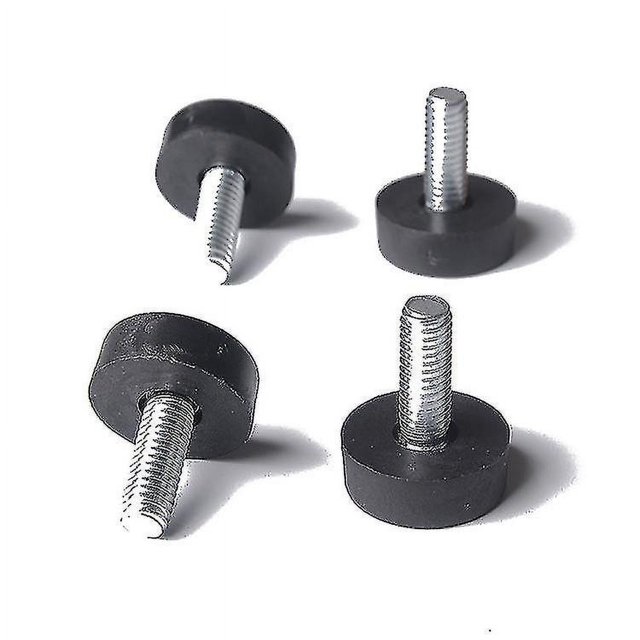 Juego de 20 pies niveladores de muebles de 8 x 24 mm, protectores de patas de mesa ajustables con varilla roscada, 24 mm, pie nivelador de muebles atornillable