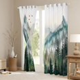 thumbnail image 3 of Manfei Tree Print Curtains Pack of 2 (42x84 Each) for Teens Boys Girls,Botanical Theme Curtains Blackout,Jungle Plants Bedroom Curtains,Luxury Bedroom Decor, 3 of 6
