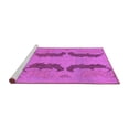 thumbnail image 2 of Ahgly Company Machine Washable Indoor Rectangle Oriental Purple Modern Area Rugs, 8' x 12', 2 of 4