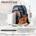 thumbnail image 6 of CHAQLIN Cat Halloween Bat Sling Bag for Travel Traveling, Zipper Crossbody Bag Polyester Adjustable Strap Small Crossbody Wallet, 6 of 6