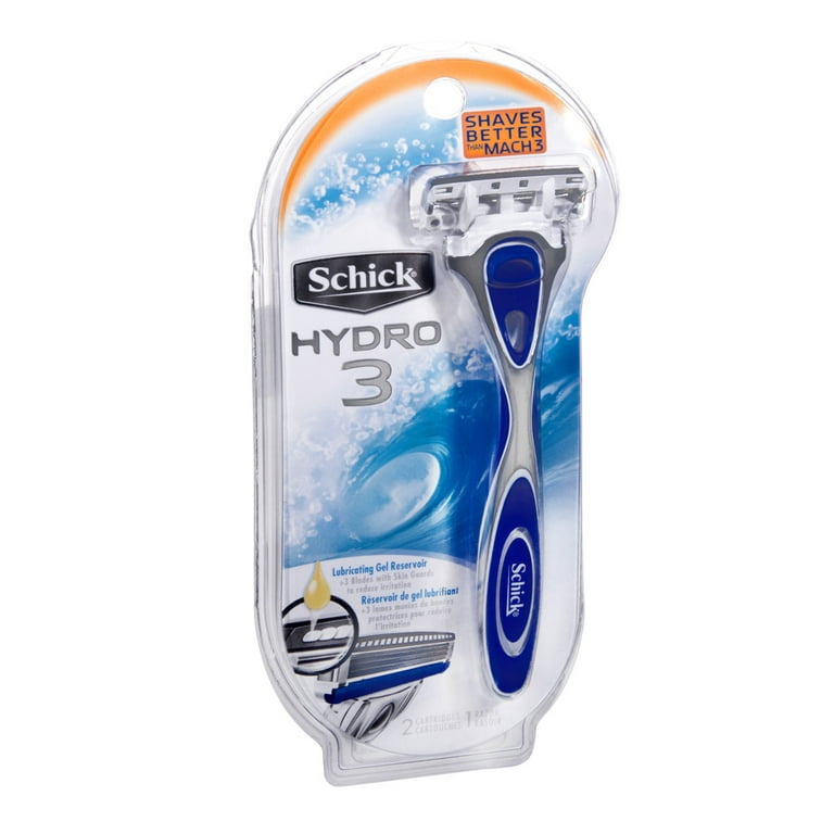 Schick Hydro 3 Razor for Men Value Pack with 4 Razor Blade Refills : Beauty  & Personal Care 