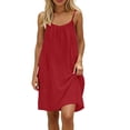 thumbnail image 4 of Horkkom Sundresses for Women Backless Sleeveless Mini Dresses Summer Outdoor Vacation Beach Dresses, S-3XL, 4 of 7