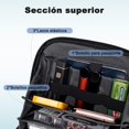 thumbnail image 3 of ARCTIC HUNTER AH Organizador Port&aacute;til y Bolsa de Doble Capa para Accesorios Electr&oacute;nicos KB00613, Impermeable, Ideal para Viajes, Compatible con Disco Duro 2.5", USB, Cables, 3 of 8
