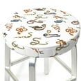 thumbnail image 3 of Fotbe Snake Stool Covers Round,Waterproof Round Bar Stool Covers Bar Chair Covers Washable Stool Cushion Slipcover for 12-14 Inch Chair-13 inch, 3 of 7