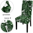 thumbnail image 5 of Leopard Floral Dining Chair Slipcover 6 Pack Watercolor Seamless Pattern with Tropical Leaves Palms Monstera Passion Fruit Al Dining Chair Slipcover Stretchable for Kitchen,Hotel,Rest, 5 of 5