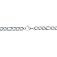 thumbnail image 3 of Men's 22" Figaro Chain Necklace in Stainless Steel - 5mm, 3 of 4