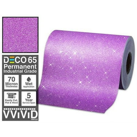 Contact Paper Craft Vinyl | Purple Glitter Permanant Craft Film | For Cricut, Silhouette & Cameo Contact Paper Vinyl Adhesive VViViD