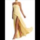 thumbnail image 3 of Vestido Tubo con Hombros Descubiertos y Diseño Lateral para Mujer, Ideal para Salir. Vestido Informal y Elegante. Amarillo M, 3 of 10