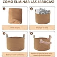 thumbnail image 4 of Tucorresi Cesta de Lavander&iacute;a de Cuerda - Canasta Extra Grande Cuerda de Algodon con Asas, 50 X 30CM Cesta de Lavander&iacute;a Plegable Tejida para Sala de Estar, Dormitorio, Cuarto de, 4 of 8