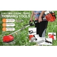 thumbnail image 5 of Gas Weed Wacker, 52CC 2-Stroke Weed Eater Gas Powe, 5 in 1 Multi-Functional Gas Hedge Trimmer Chainsaw String Trimmer for Gardening, 5 of 11