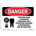 thumbnail image 1 of SignMission OS-DS-A-1218-L-1205 12 x 18 Po Signe de Danger OSHA - Oxyde d'Éthylène Personnel Autorisé Seulement, 1 of 1