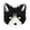 A001- Black, variant on Halloween Mask Fox Faux Masquerade Mask 8 Inch Half Face Mask for Masquerade Party Halloween Themed Events Camel Tone, 1 Pack