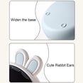 thumbnail image 6 of Plastic Rabbit Ear Storage Box with Lid for Desktop, Large Capacity Organizer for Hair Accessories, Cute Dustproof Basket for Vanity, 6 of 6