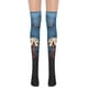 thumbnail image 2 of Calcetines de fiesta hasta la rodilla con estampado de Castillo de murciélago de Halloween para mujeres y niñas, medias de seda Fridja  nalpqowj15569, 2 of 5