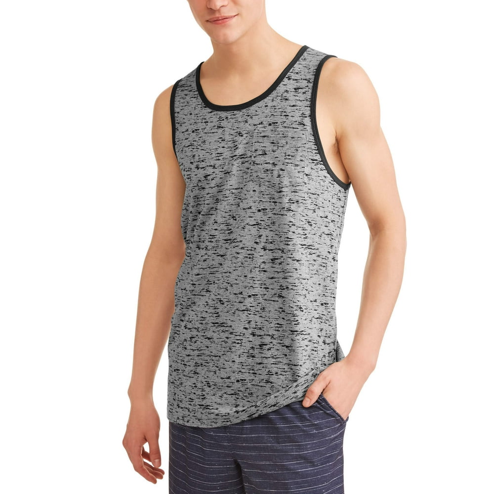Generic Big Men's Jersey Tank top with front Pocket