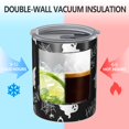 thumbnail image 2 of 12oz Coffee Tumblers Halloween Ghosts Stainless Steel Vacuum Insulated Travel Tumbler Coffee Cups Mug with Lid and Straw with Cleaning Brush for Cold & Hot Drinks, 2 of 5