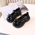 thumbnail image 5 of HAOTAGS Girls Dress Shoes, Bow Soft Sole All-Match Performance Princess Flats Black Size 13 Little Kids, 5 of 6