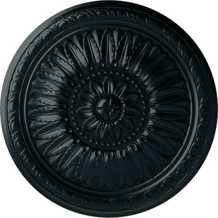 Ekena Millwork 24"OD x 1 5/8"P Temple Ceiling Medallion (Fits Canopies up to 9 1/4"), Hand-Painted Night Shade