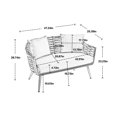 thumbnail image 6 of HOMEFUN Velvet Accent Chair Modern Upholstered Armsofa Tufted Sofa with Metal Frame, Single Leisure sofa for Living Room Bedroom Office Balcony, 6 of 6