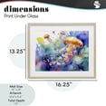 thumbnail image 4 of Stupell Industries Coastal Neon Jellyfish Underwater Birch Framed Print Under Glass, 16 x 13, by Shelly Craig, 4 of 8