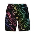 thumbnail image 4 of Lsque Mens Swim Trunks Rainbow Glitter Pattern - Bathing Suit Compression Liner - Beach Swim Shorts Swimwear - (S-3XL) - Stretch Quick Dry -3X-Large, 4 of 9