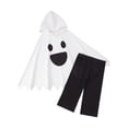 thumbnail image 3 of 2026 Halloween Clothing: Cute Pumpkin Ghost Sweatshirt, Basic Halloween Outfits, for Halloween(05_White,3-4 Years), 3 of 8