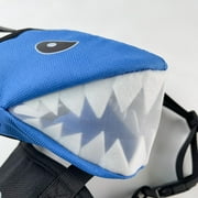 Colenumone Dog Muzzle Shark Design – Mesh Soft Muzzle for Small Medium Large Sized Dogs, Adjustable for No Bark, BitingScavenging, Licking & Chewing, Blue/Black/Pink (S–XL)