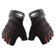 thumbnail image 1 of Guantes de para hombres, antideslizantes que absorben golpes transpirables medio corto guantes deportivos accesorios para hombres-M/L/XL - Negro + naranja XL, 1 of 8