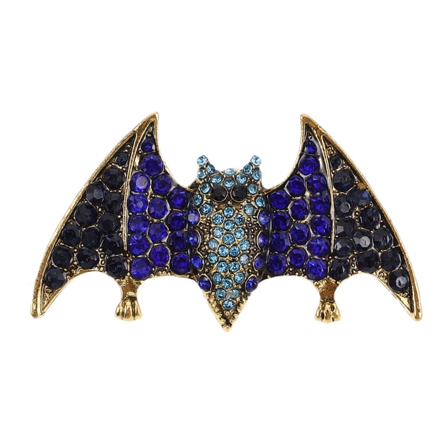 Miangastore 1pc Rhinestone Bat Brooch For Halloween Stylish Accessory For Sweaters Dresses And Scarves Present For Ladies