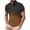 03# Brown, variant on IhhxPro Men's Short Sleeve Button Detail Collared Shirt Gradient Print Stretchable Top for Men Fashion Casual S-4XL