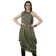 thumbnail image 2 of Moomaya Robe Kurti à une Épaule Imprimée pour Femme, Sans Manches, à Col Bénitier, Style Bohème, Tenue de Soirée de Designer, 2 of 7