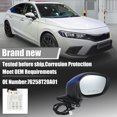 thumbnail image 2 of Unique Bargains Door Mirror Assembly Right Side for Honda Civic 2022-2023 Power Glass Non-Heated Manual Folding Blue, 2 of 6
