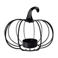 thumbnail image 2 of geerera Pumpkin Wire Candle Holder, Metal Tea Light Stand, Modern Fall Tabletop Decor for Thanksgiving, Halloween & Home Centerpiece, 2 of 6