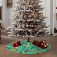 thumbnail image 4 of Sikiie Funny Animals in Jungle Nativity Christmas Tree Skirt, Jesus Christian Winter Holiday Tree Mat Decoration(30-48IN), 4 of 6