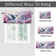 thumbnail image 6 of Hummingbird Curtain Valances for Kitchen Windows Watercolor Purple Floral Flower Bird Spring Garden Rod Pocket Valances for Bedroom Living Room Dining Room 54 by 18 in, 1 Panel, 6 of 6