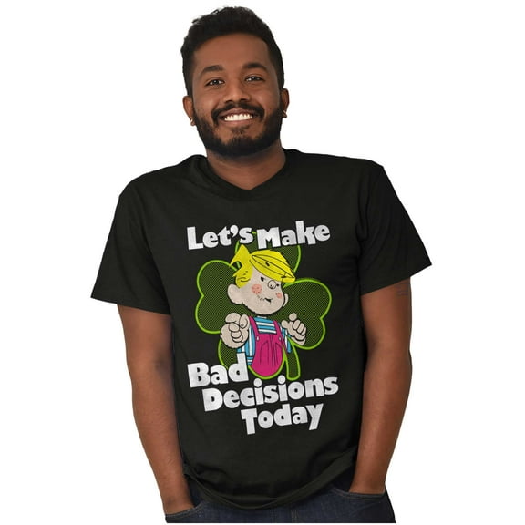 Dennis The Menace Make Bad Decisions Men's Graphic T Shirt Tees Brisco Brands S