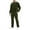 Army Green, variant on Mens Fleece Sweatsuit Set Kangaroo Pocket Pullover Top and Long Pants Lounge Tracksuit 2 Piece Casual Sports Outfits Black XL