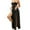 Black, variant on Elainilye Fashion Wedding Guest Dress Sexy Slim Fishbone Skirt Belted Waist Splicing Split Strapless Dress,Black