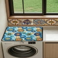 thumbnail image 4 of TSOVTHRID Blue Boho Mandala Floral Print Washer and Dryer Covers for the Top, Non-slip Dryer Top Protector Mat Dust-proof Washing Machine Cover Washer Dryer Top Covers for Laundry Room Kitchen, 4 of 8
