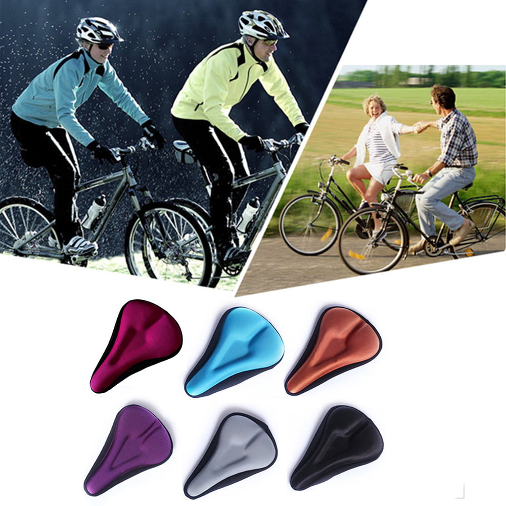 Details about   Bike Extra Comfort Soft Gel Pad Cushion Saddle Seat Covers Bicycles Cycle Cover 