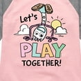 thumbnail image 3 of Toy Story 4 - Forky Lets Play Together - Toddler & Youth Girls Raglan Graphic T-Shirt, 3 of 5
