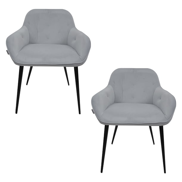 JUEGO DE 2 SILLAS VELVET MODERNAS PARA COMEDOR MARCA GRAVITA